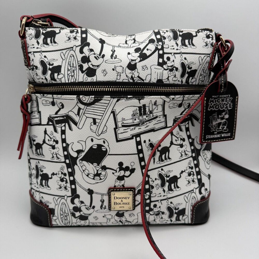 Dooney & Bourke Steamboat Willie Mickey Mouse Crossbody Bag Purse DISCONTINUED